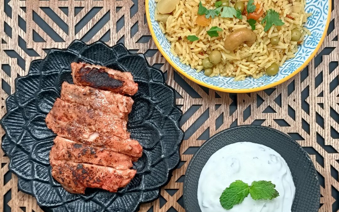 poulet tandoori et riz biryani