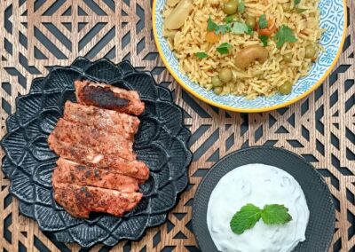 poulet tandoori et riz biryani